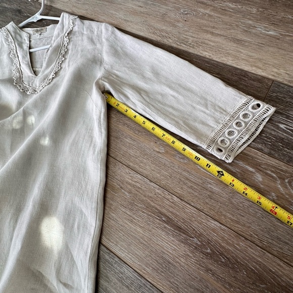 🖤 Via Signorla 100% Linen dress with great condition and clean no stains. - Picture 5 of 7